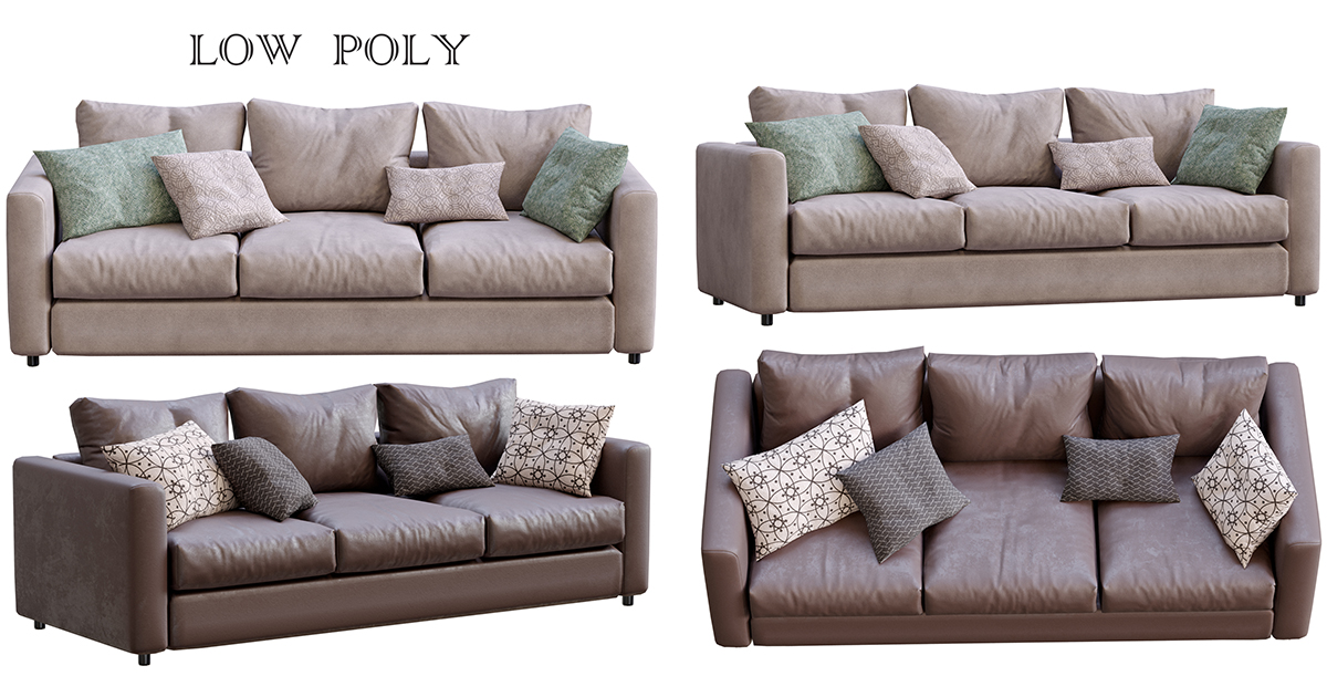 Sofa_07 3D Furniture Unity Asset Store