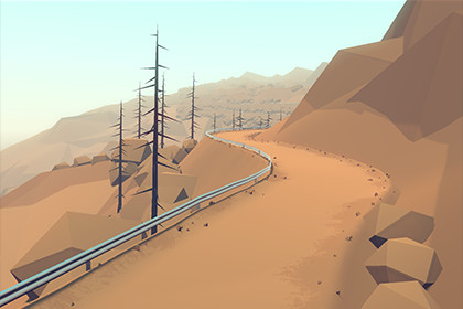 Cartoon Hill Climb Track