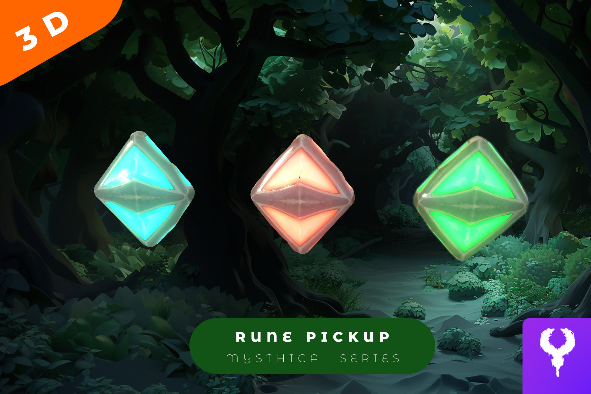 Regional Rune Pack Cartoon Rune Pickup Pack | 3D Props | Unity Asset Store