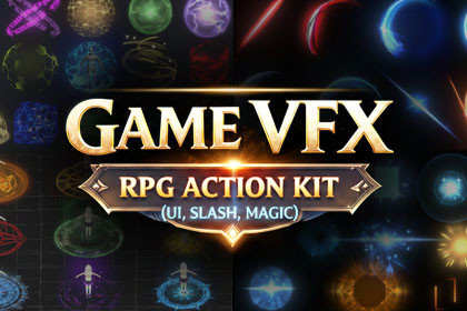 GAME VFX - RPG Action Kit (UI, Slash, Magic)
