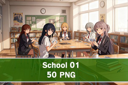 2D Anime - School 01