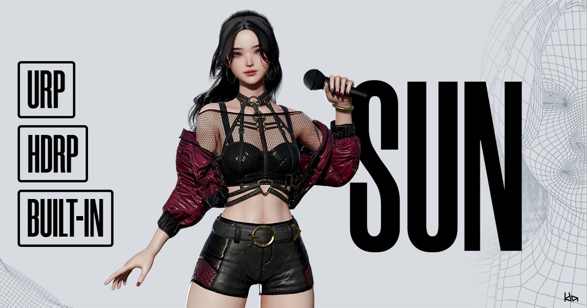 K-POP SERIES: Sun | Characters | Unity Asset Store