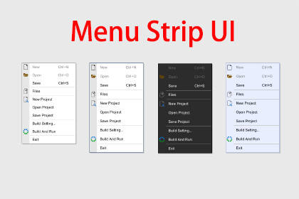 Menu Strip UI By maything