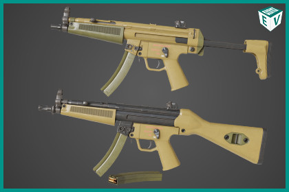 Two Machine Gun 15 Sandal Single Mat URP HDRP Textures