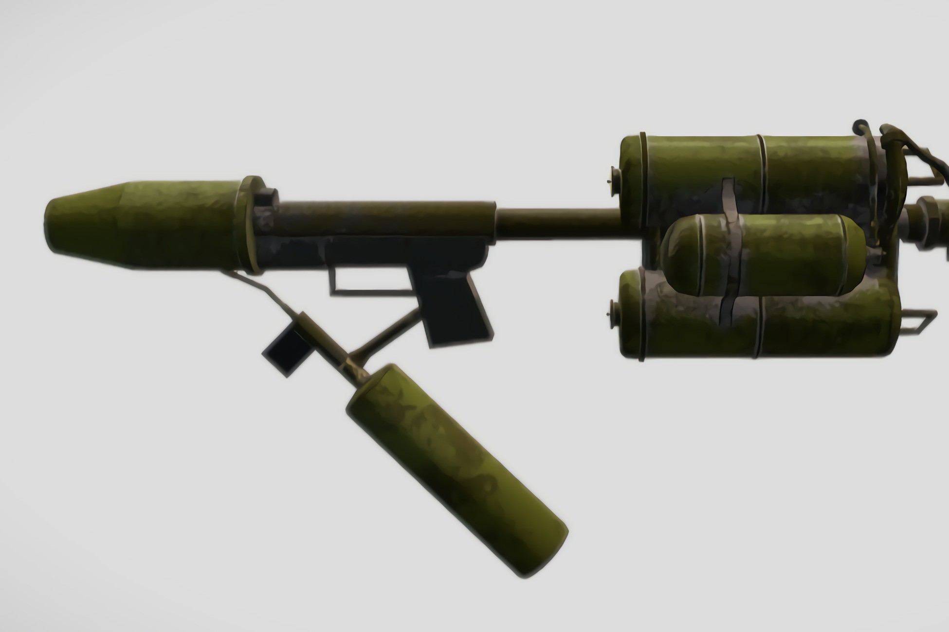 Key Flamethrower Rivals Render Flamethrower Lowpoly | 3D 무기 | Unity Asset Store