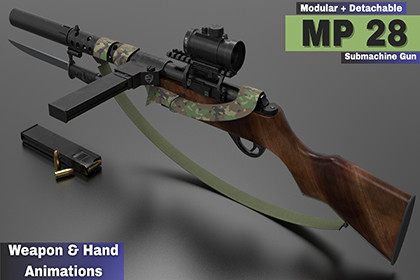 MP 28 ww2 weapon (Fps-Tps)