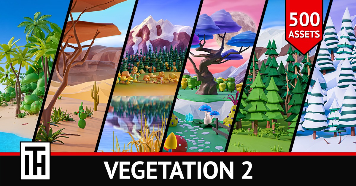 Vegetation 2 3D 식물 Unity Asset Store