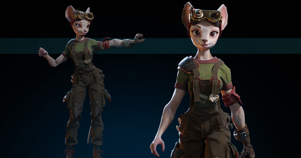 Unity Mouse 3d Mouse girl | 3D Characters | Unity Asset Store