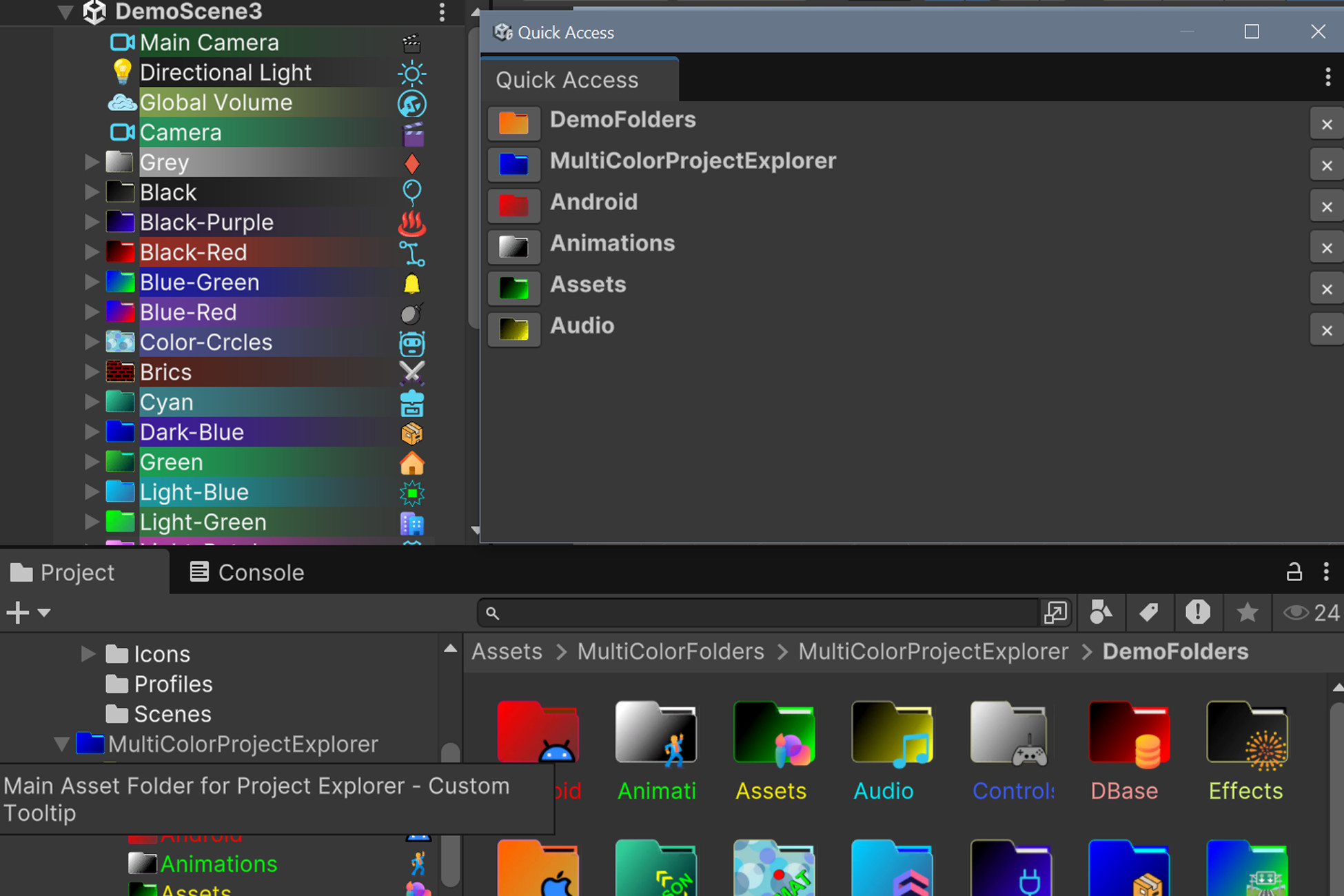 Nice Two Gui Color Multi Color Folders | GUI Tools | Unity Asset Store
