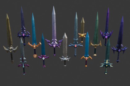 Lowpoly Fantasy Swords