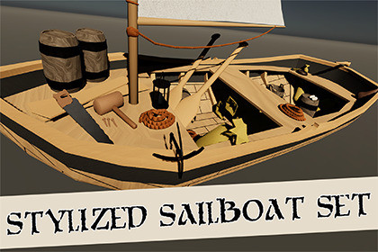 Stylized Sailboat Set
