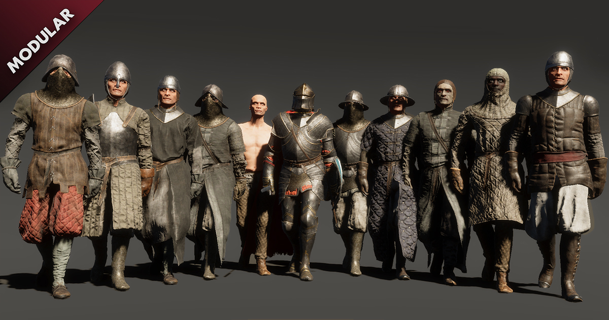 Unity 3d Knight Medieval Knights (Modular) | 3D | Unity Asset Store