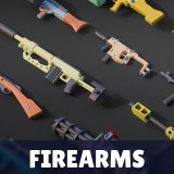 Firearms - Low Poly 3D Models Pack