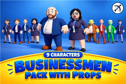 Business Characters & Props - Stylized Pack