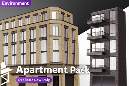 Realistic Low Poly Apartment Pack