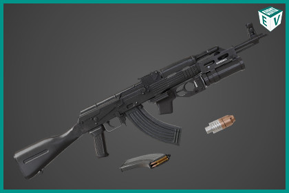 Light Machine Gun 10 Black URP HDRP Textures