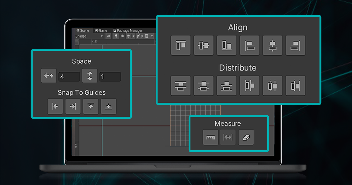 Ruler 2D Align, Guides & Grid Extension Utilities Tools Unity