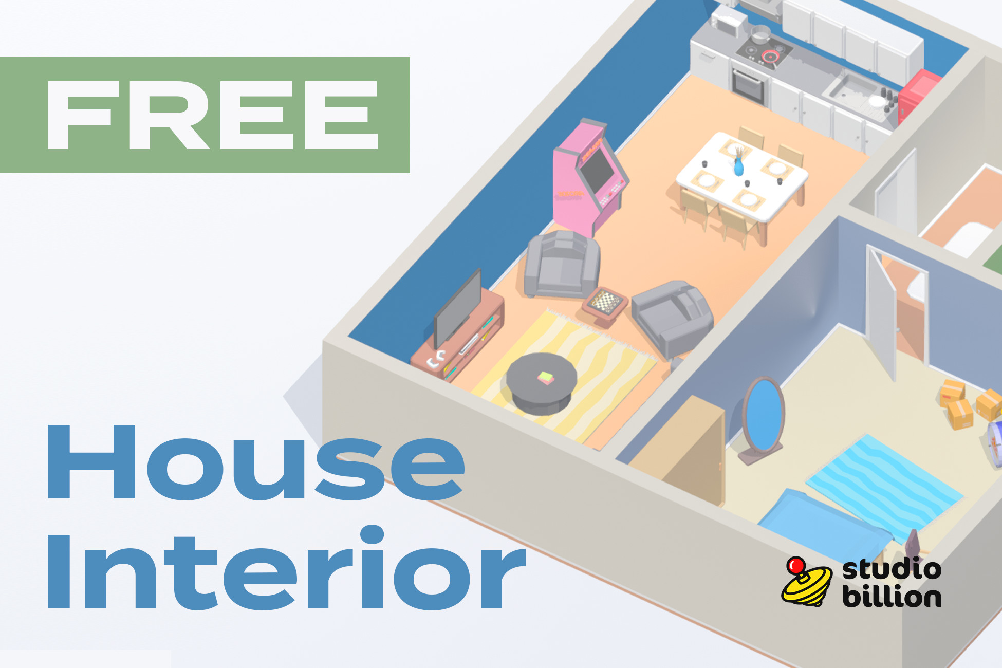 Free: House Interior | 3D Interior | Unity Asset Store