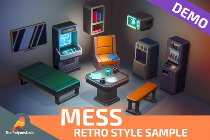 FREE Demo: Low Poly Sci-Fi Mess / Cosmic Retro