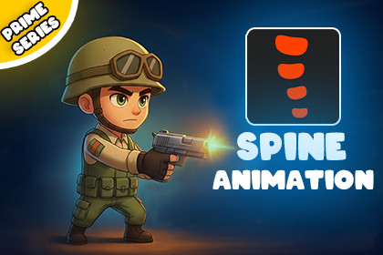 Commander Mike 2D Animated Spine Character(Prime Series)