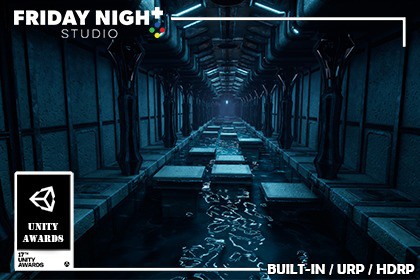 Futuristic Water Corridors – Modular Sci-Fi Environment
