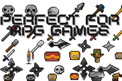 2d pixel icons