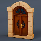 Stylized door