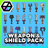2D Icons - Casual Weapon & Shield Pack