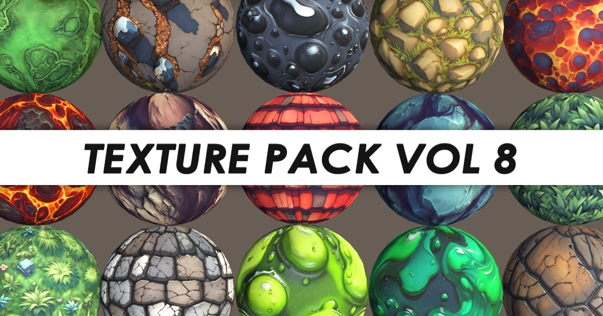 Cool Unity Material Stylized Textures - Pack Vol 8 | 2D Textures & Materials | Unity Asset ...