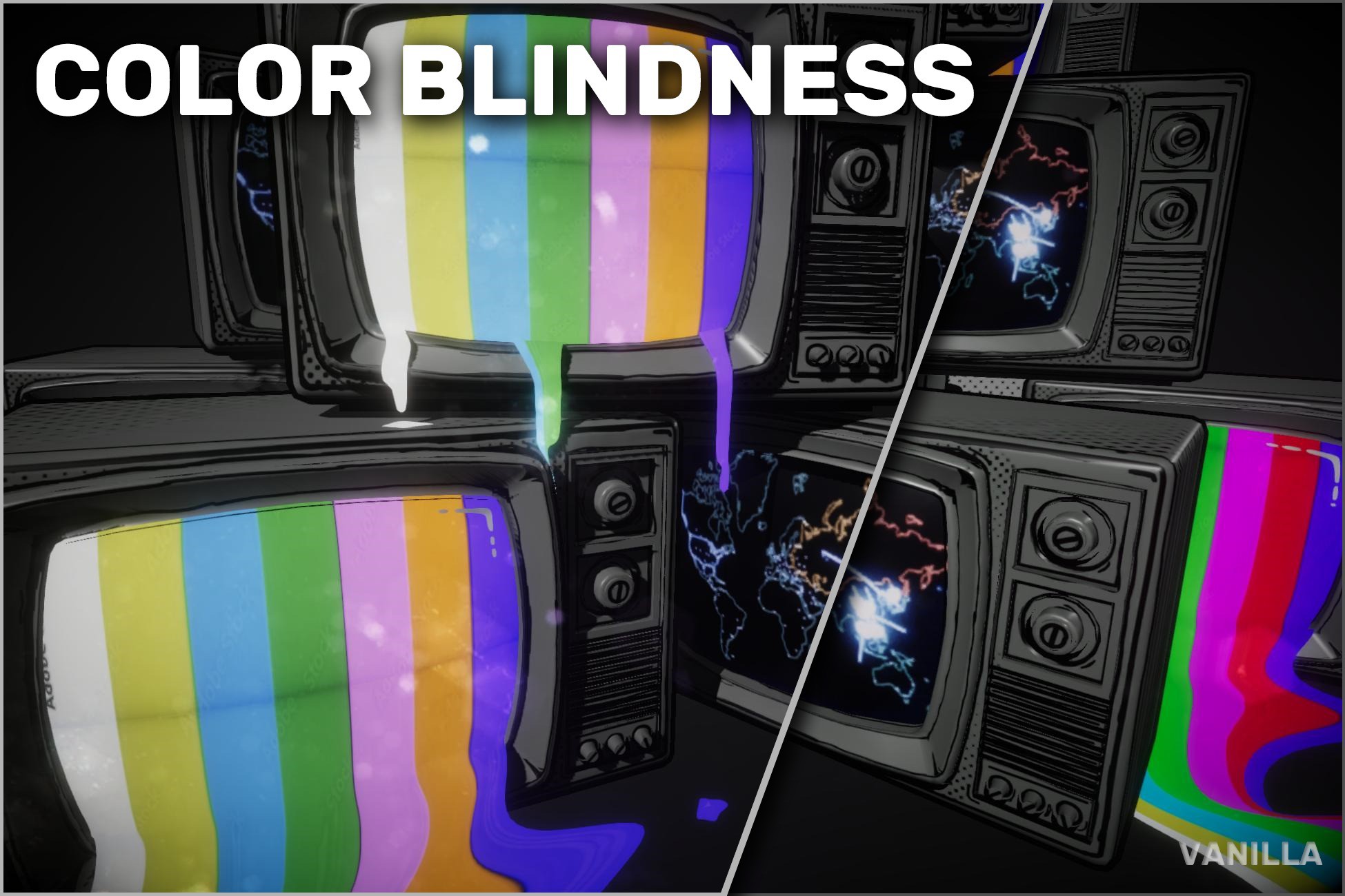 Glitches: Color Blindness | 카메라 효과 | Unity Asset Store