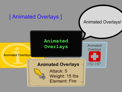 Unity Static Overlay Animated Overlays | Particles/Effects | Unity Asset Store