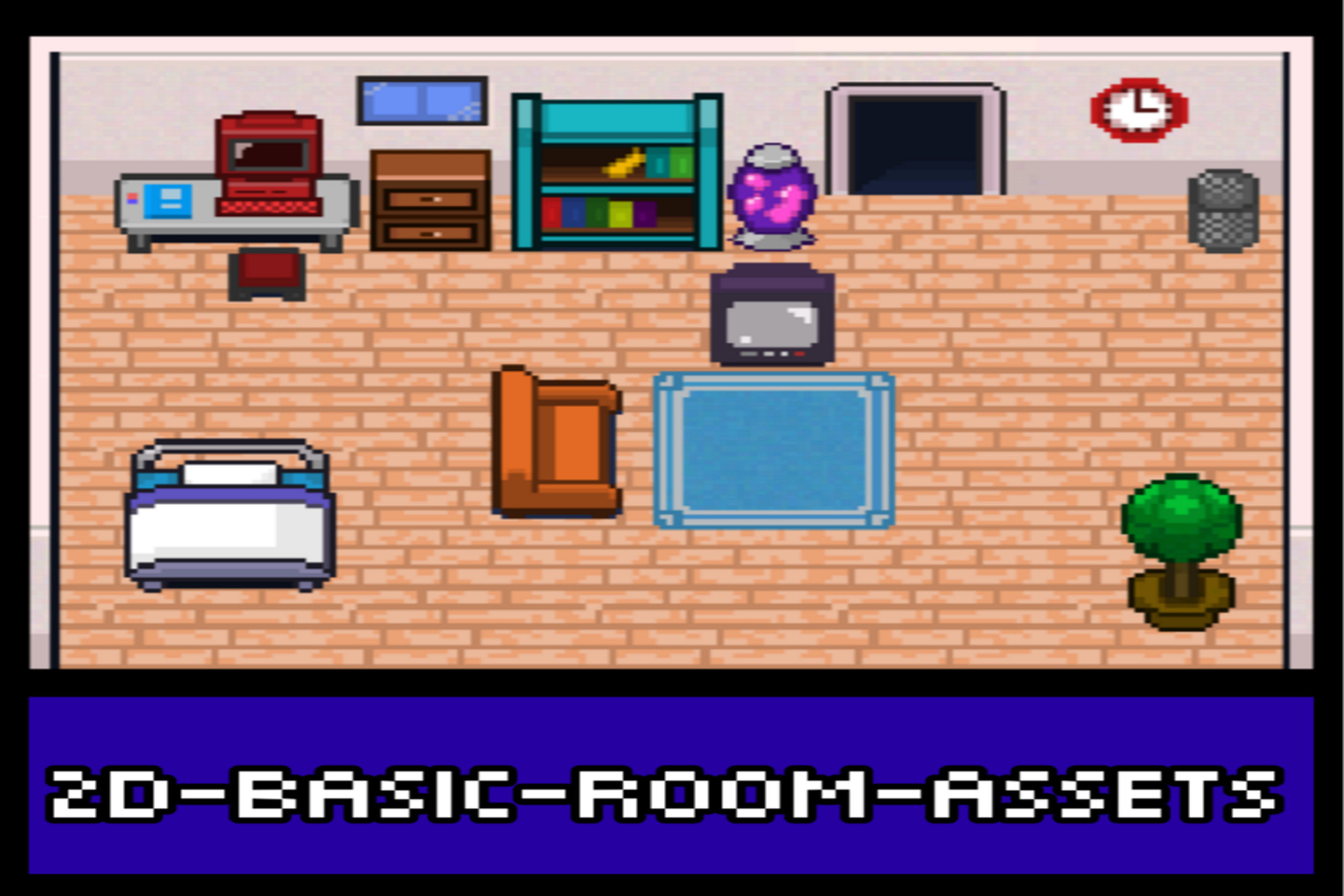 2d Computer Room 2D-Basic-Room-Assets | 2D | Unity Asset Store