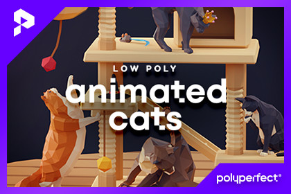 Low Poly Animated Cats