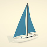 Low Poly Sailboat — Dynamic Wind & Sail System