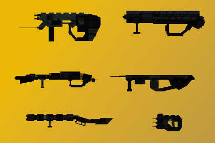 3D Retro Boomer Shooter Gun Pack