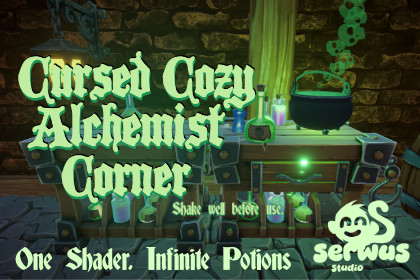 Alchemist's Corner. Liquid Shader & Potions