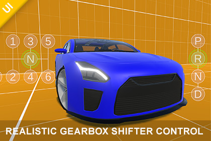 Realistic Gearbox Shifter Control – Mobile PRND & H-Pattern (UI Control)