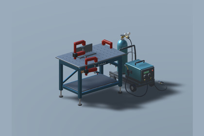 Welding and Fabrication Station - MIG Welder Table and Clamp