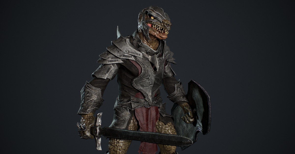 Lizardman_Knight | 3D Creatures | Unity Asset Store