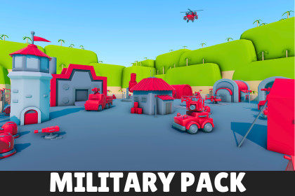 Military - Stylized Low Poly Asset Pack by Ake