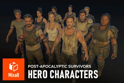 Hero Characters - Post-Apocalyptic Survivors