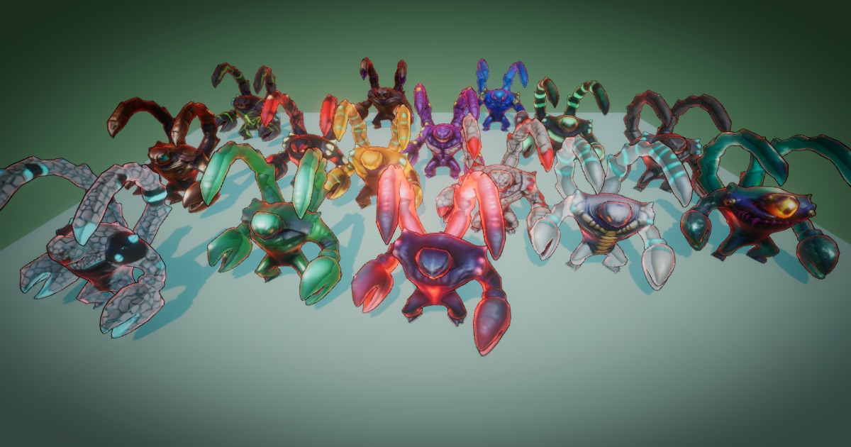 Fantasy Monster 17 (Rig + Animation) – PixeliusVita | 3D Creatures ...