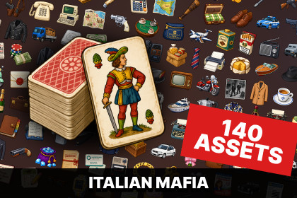 Italian Mafia Crime Empire Political Corruption Luxury Icons Pack