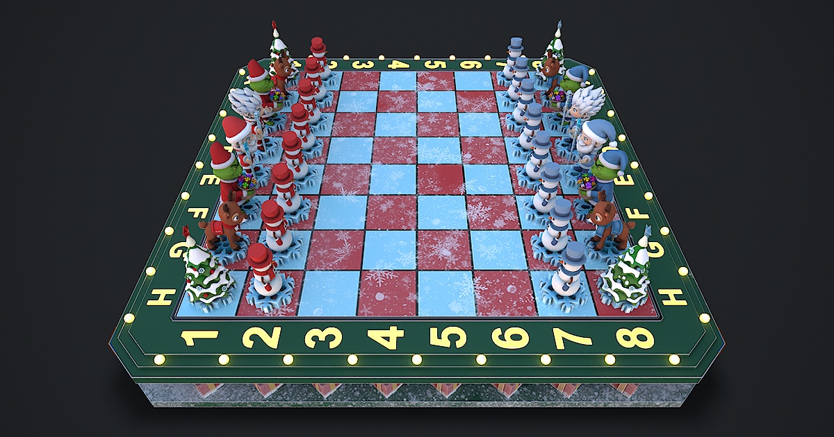 Christmas Chess | 3D Props | Unity Asset Store