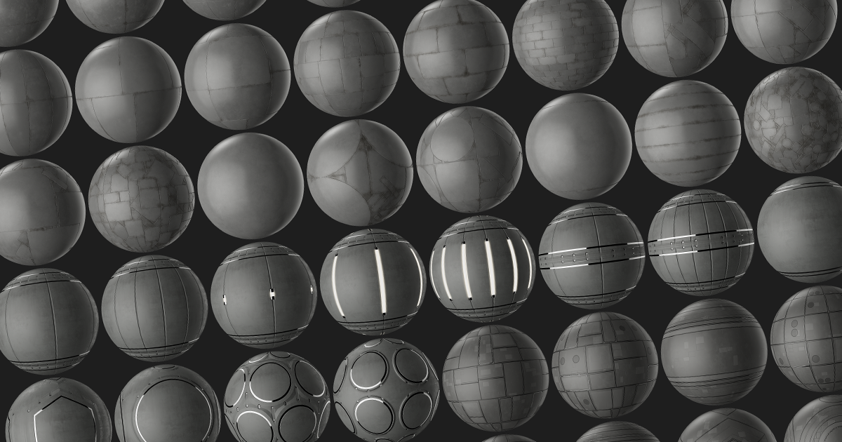 50 - 4K PBR Sci-Fi Materials | 2D Textures & Materials | Unity Asset Store