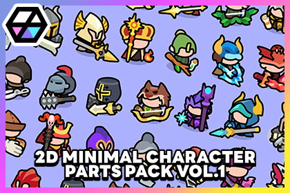 2D Minimal - Character Parts Pack Vol.1 [Expansion]