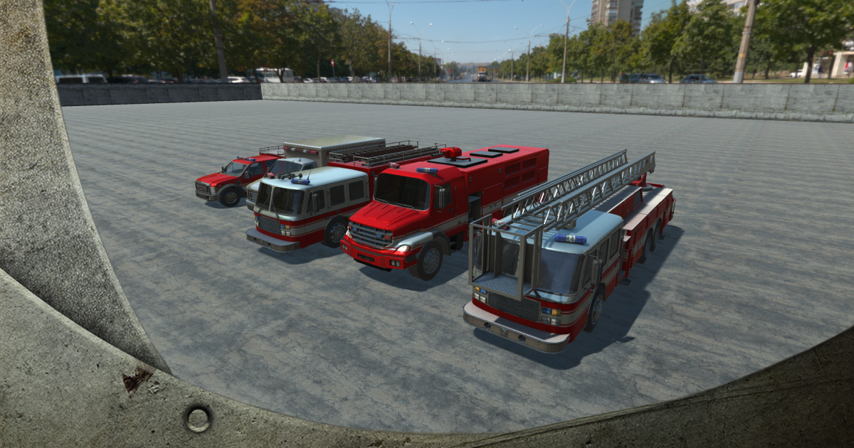 US Firetrucks - High Detail | 3D Land | Unity Asset Store