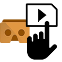 VR Contact push button and slider