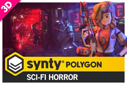 Sci-Fi Horror Pack - Synty POLYGON - Stylized Low Poly Assets