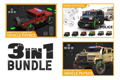 Armor Police Vehicle Physics (3 in 1 Bundle)